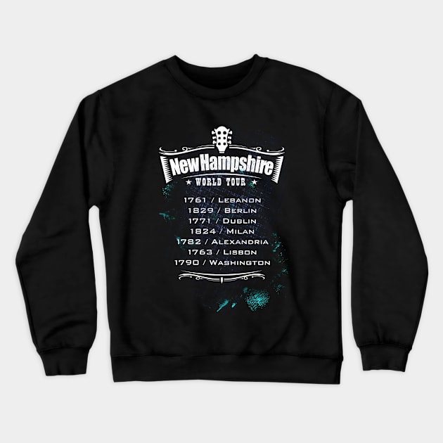 New Hampshire World Tour Crewneck Sweatshirt by New Hampshire Magazine